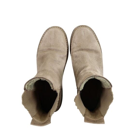 Vince Shoes Womens 5.5 Boots Cody Suede Chelsea Pull On Crepe Sole Casual Brown - Picture 10 of 14